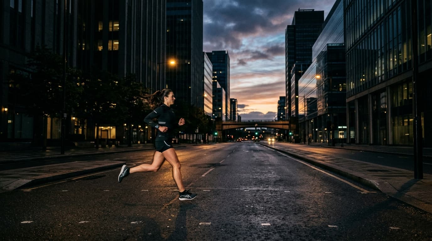 Runner at dawn
